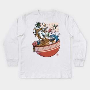 Great Ramen Astro Kids Long Sleeve T-Shirt